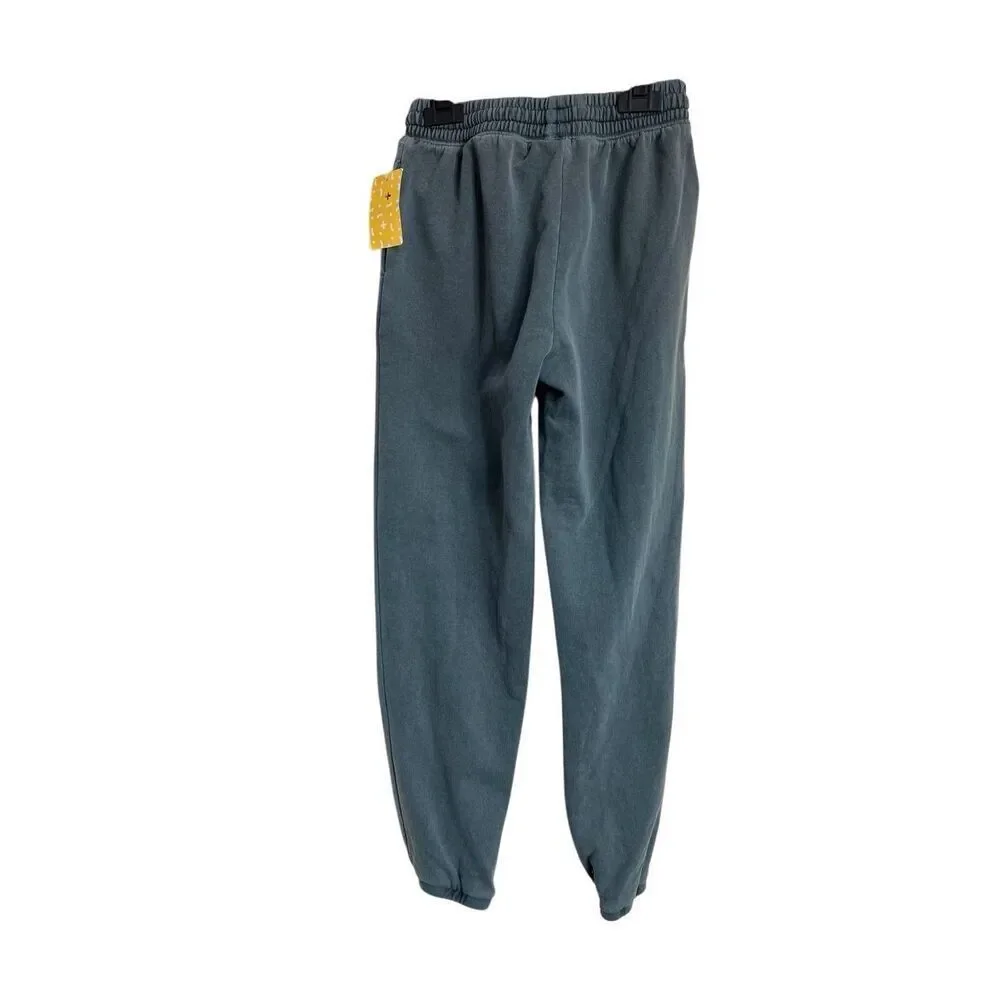 Rumi + Ryder Sweatpants Boys Medium Blue Fleece Joggers Casual Athleisure NWT